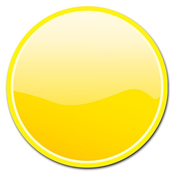 Signmission Yellow Circle Vinyl Laminated Decal - D-16-CIR-YELLOW