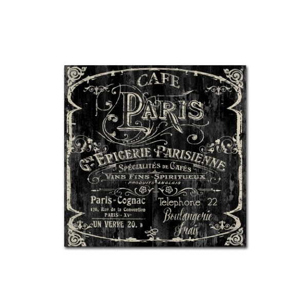 Trademark Fine Art Color Bakery 'Paris Bistro VI' Canvas Art, 14x14 - ALI4960-C1414GG