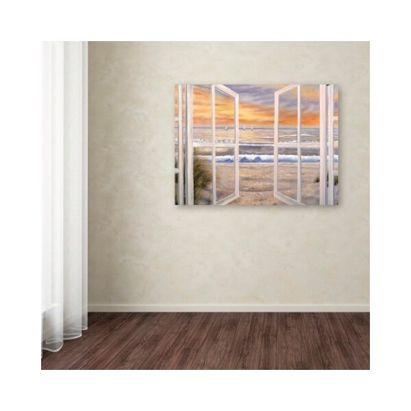 Trademark Fine Art Joval 'Elongated Window On Canvas' Canvas Art, 24x32 - HV9X36-C2432GG