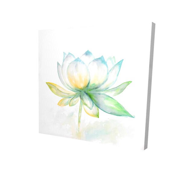 Fondo 12 x 12 in. Lotus Flower-Print on Canvas - FO2792096