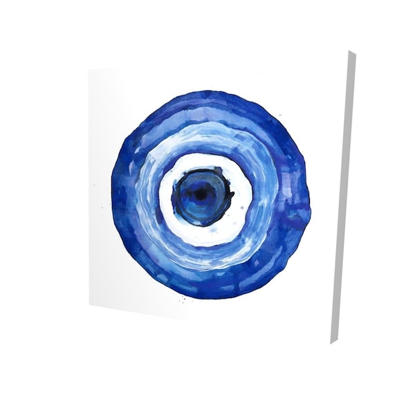 Fondo 12 x 12 in. Erbulus Blue Evil Eye-Print on Canvas - FO2772484