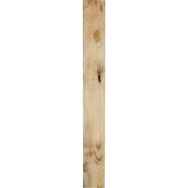 Ekena Millwork 15"W x 36"H x 3 1/2"D Vintage Farmhouse 2 Rung Ladder, Barnwood Decor Collection, Natural Barnwood - DECR015X036X04LDRUF
