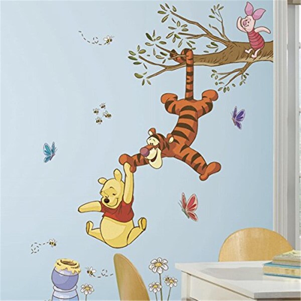 Comfortcorrect Winnie The Pooh Swinging For Honey Peel And Stick Giant Wall Decals - CO28734