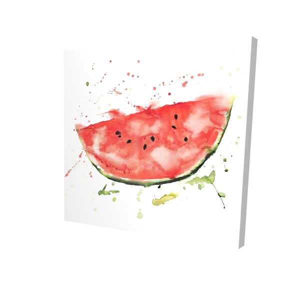Fondo 32 x 32 in. Watermelon Slice-Print on Canvas - FO3339468