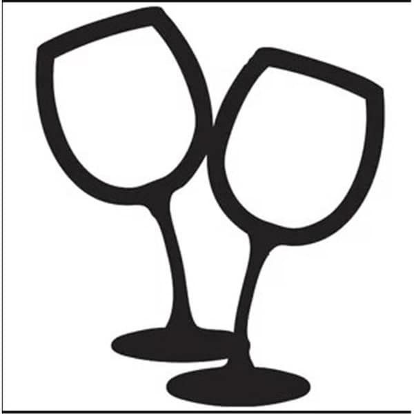 Clean Choice Wine Glass Art on Board Wall Decor - CL2974232