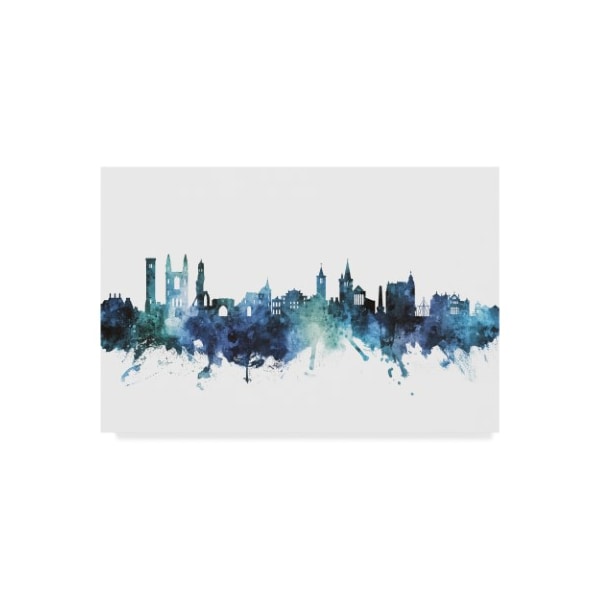 Trademark Fine Art Michael Tompsett 'St Andrews Scotland Skyline Blue' Canvas Art, 12x19 - MT02140-C1219GG