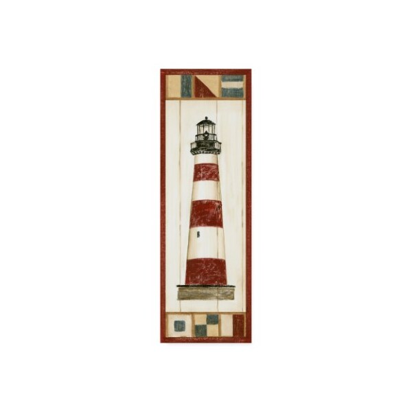 Trademark Fine Art Ethan Harper 'Americana Lighthouse I' Canvas Art, 8x24 - WAG01386-C824GG