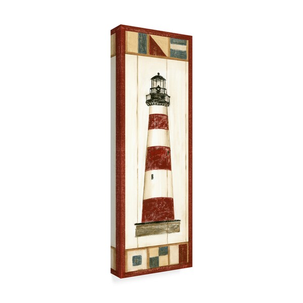 Trademark Fine Art Ethan Harper 'Americana Lighthouse I' Canvas Art, 8x24 - WAG01386-C824GG