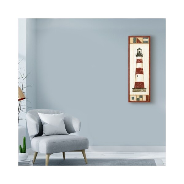 Trademark Fine Art Ethan Harper 'Americana Lighthouse I' Canvas Art, 8x24 - WAG01386-C824GG