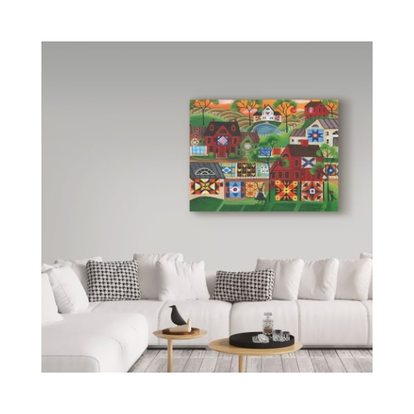 Trademark Fine Art Cheryl Bartley 'Mamas Colorful Quilts' Canvas Art, 14x19 - ALI41053-C1419GG