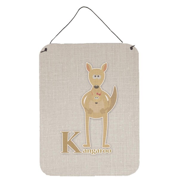 Carolines Treasures Alphabet K for Kangaroo Wall or Door Hanging Prints - BB5736DS1216