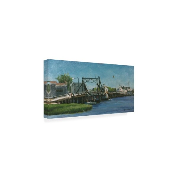 Trademark Fine Art Michael Budden 'Manasquan Bridge' Canvas Art, 12x24 - ALI44506-C1224GG