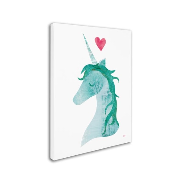 Trademark Fine Art Melissa Averinos 'Unicorn Magic II Heart' Canvas Art, 35x47 - WAP01330-C3547GG