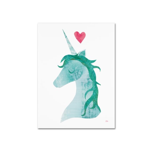 Trademark Fine Art Melissa Averinos 'Unicorn Magic II Heart' Canvas Art, 35x47 - WAP01330-C3547GG