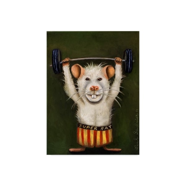 Trademark Fine Art Leah Saulnier 'Super Rat' Canvas Art, 14x19 - ALI42188-C1419GG