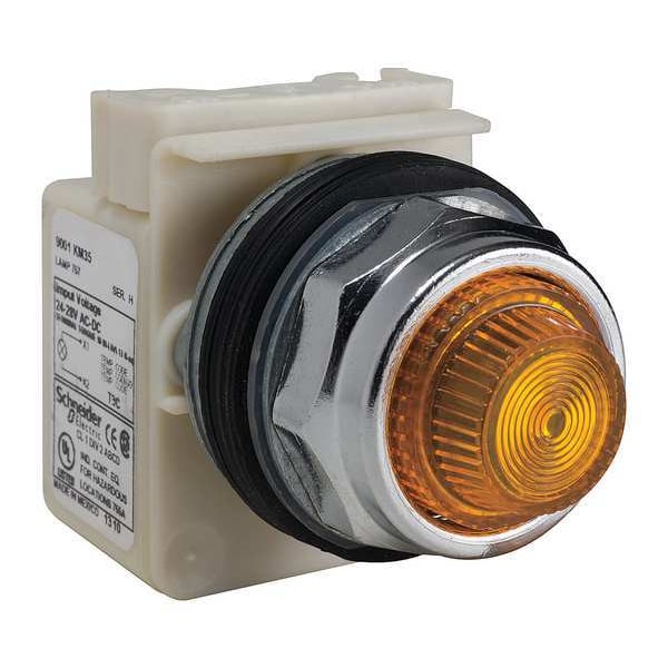Schneider Electric Luz piloto, incandescente, ámbar, 24-28VCA/VCD - 9001KP35A31