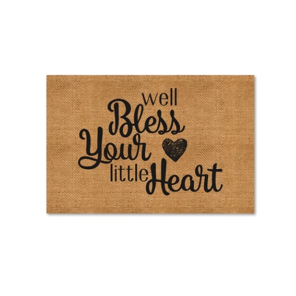 Trademark Fine Art Marcee Duggar 'Bless Your Heart' Canvas Art, 30x47 - ALI11759-C3047GG