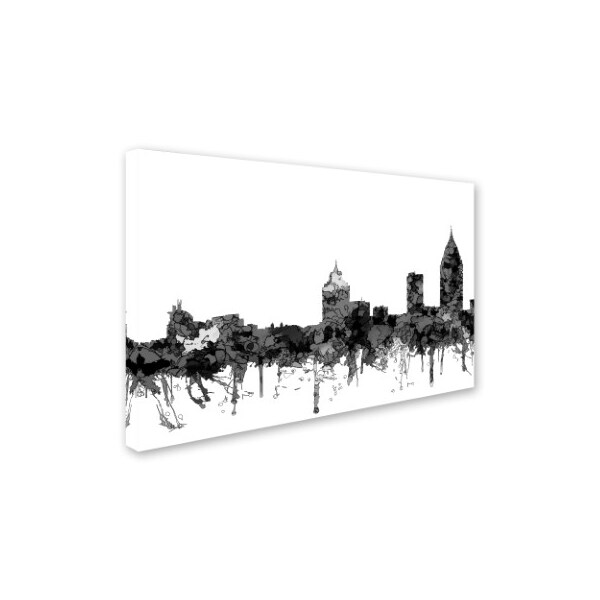 Trademark Fine Art Marlene Watson 'Mobile Alabama Skyline BW' Canvas Art, 22x32 - MW00624-C2232GG