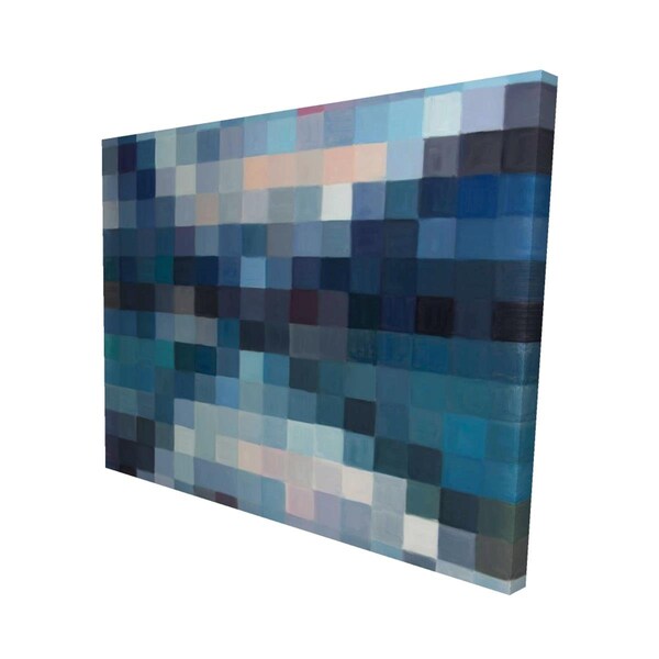 Fondo 16 x 20 in. Pixelated Mountainous Landscape-Print on Canvas - FO2792015
