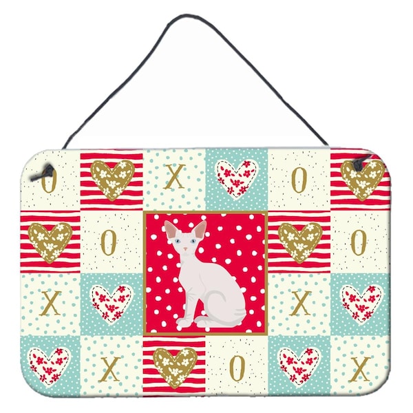 Carolines Treasures 8 x 12 in. Sphynx Cat Love Wall or Door Hanging Prints - CK5794DS812