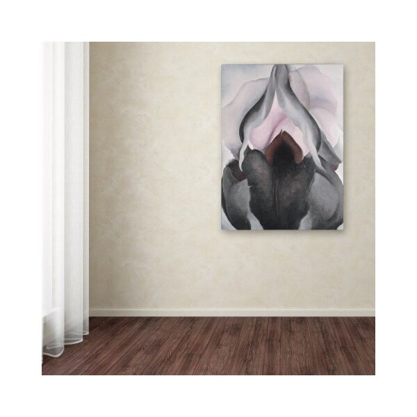 Trademark Fine Art Georgia O'Keefe 'Black Iris' Canvas Art, 14x19 - ALI10075-C1419GG