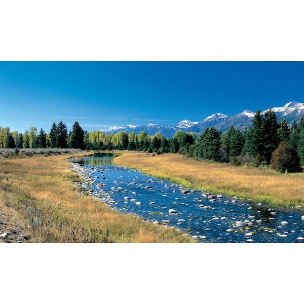 Biggies Scenes Window Well Scenes-River, 100 in wide x 60 in high - BG-WW-RVR-100