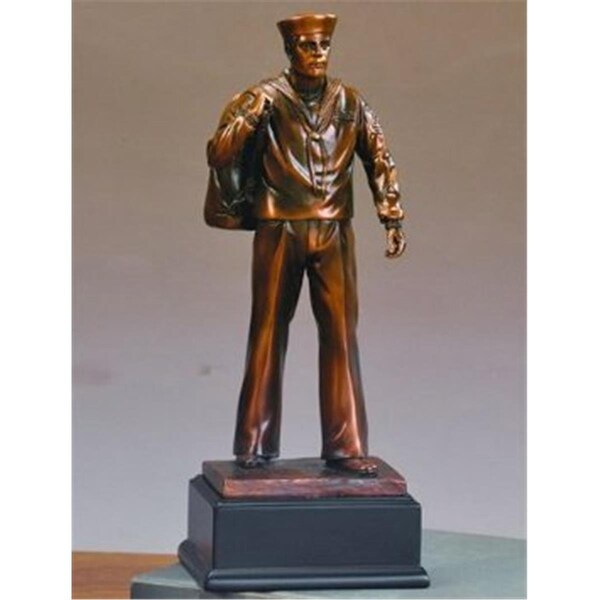 Marian Imports Marian Imports F54207 Navy Bronze Plated Resin Sculpture - 54207