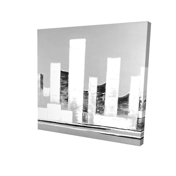 Fondo 16 x 16 in. Minimalist Abstract Buildings-Print on Canvas - FO2784150