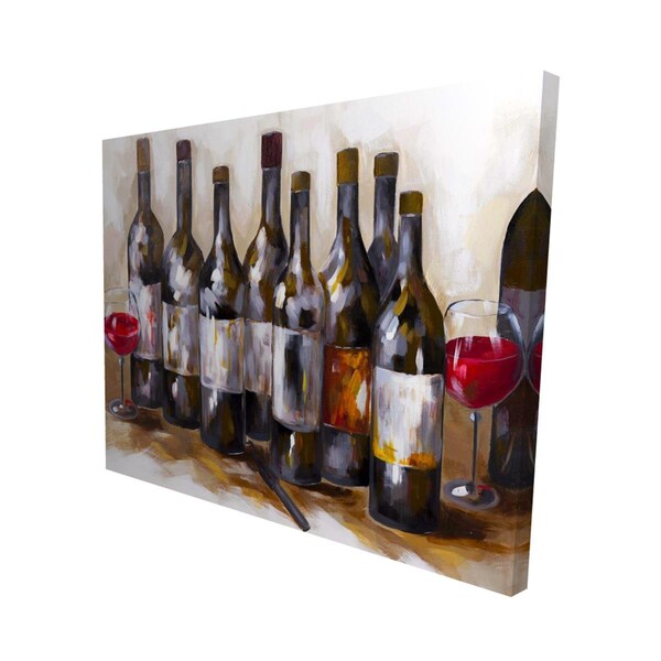 Begin Home Decor 16 x 20 in. Red Wine-Print on Canvas - 2080-1620-GA35