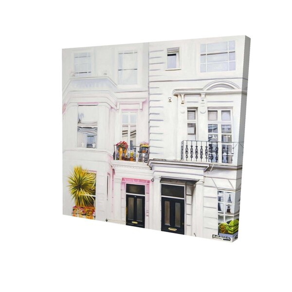 Begin Home Decor 32 x 32 in. West Coast Houses-Print on Canvas - 2080-3232-AR7