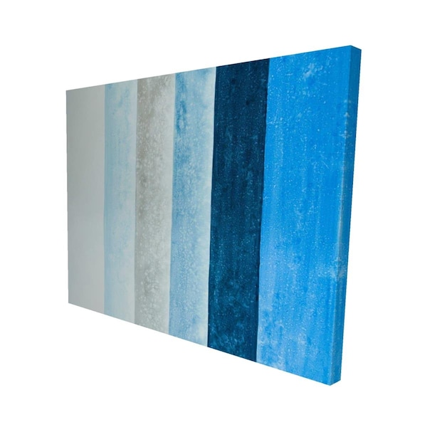 Fondo 16 x 20 in. Blue Stripes-Print on Canvas - FO2776238