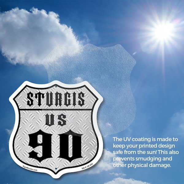 Signmission Sturgis Us 90, 18 Inch X 18 Inch, Vinyl Decal - SHI-D-18-481