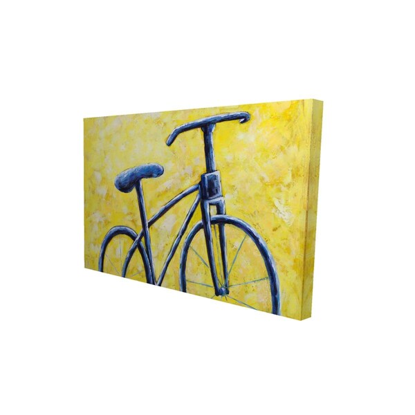 Fondo 12 x 18 in. Blue Bike Abstract-Print on Canvas - FO2774772