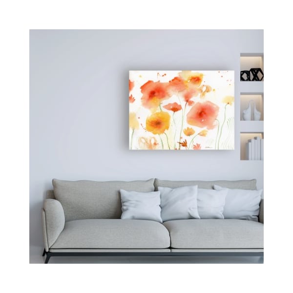 Trademark Fine Art Sheila Golden 'Orange Yellow' Canvas Art, 18x24 - IC00724-C1824GG