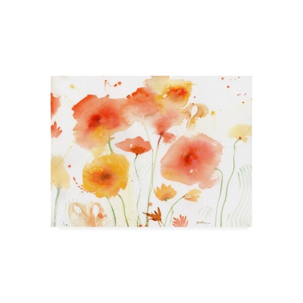 Trademark Fine Art Sheila Golden 'Orange Yellow' Canvas Art, 18x24 - IC00724-C1824GG
