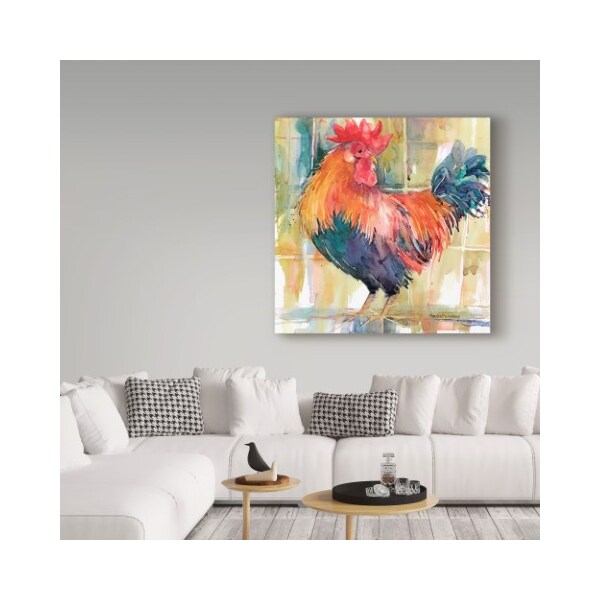 Trademark Fine Art Annelein Beukenkamp 'Colorful Red Blue' Canvas Art, 24x24 - ALI38157-C2424GG