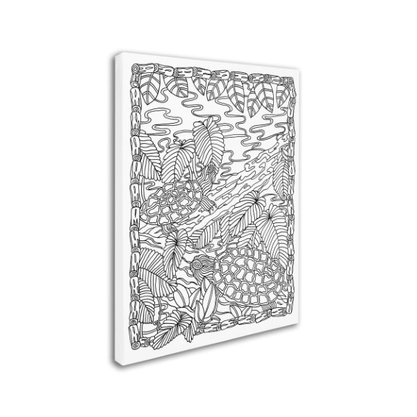Trademark Fine Art Kathy G. Ahrens 'Slider Turtles' Canvas Art, 24x32 - ALI3523-C2432GG