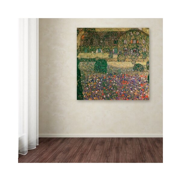 Trademark Fine Art Gustav Klimt 'Country House' Canvas Art, 35x35 - BL0423-C3535GG