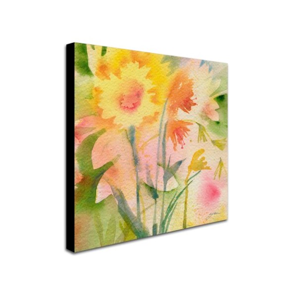 Trademark Fine Art Sheila Golden 'Garden Green Reflection' Canvas Art, 24x24 - SG088-C2424GG