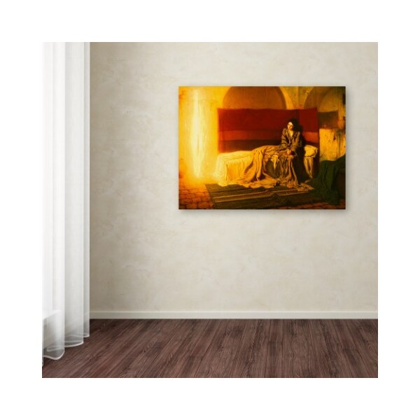 Trademark Fine Art Henry Ossawa Tanner 'The Annunciation' Canvas Art, 35x47 - AA00346-C3547GG