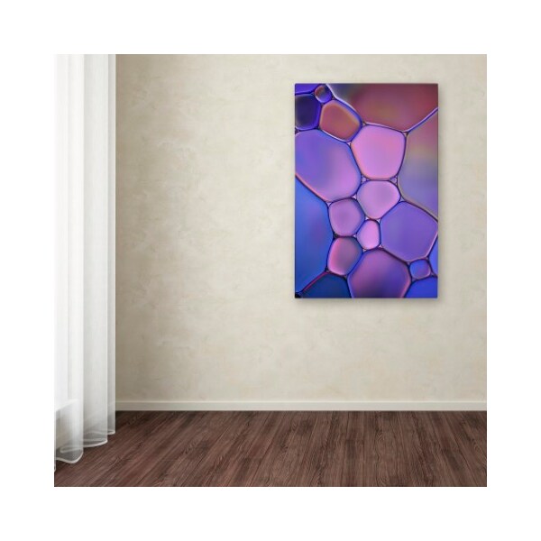 Trademark Fine Art Cora Niele 'Purple Stained Glass' Canvas Art, 22x32 - ALI1728-C2232GG