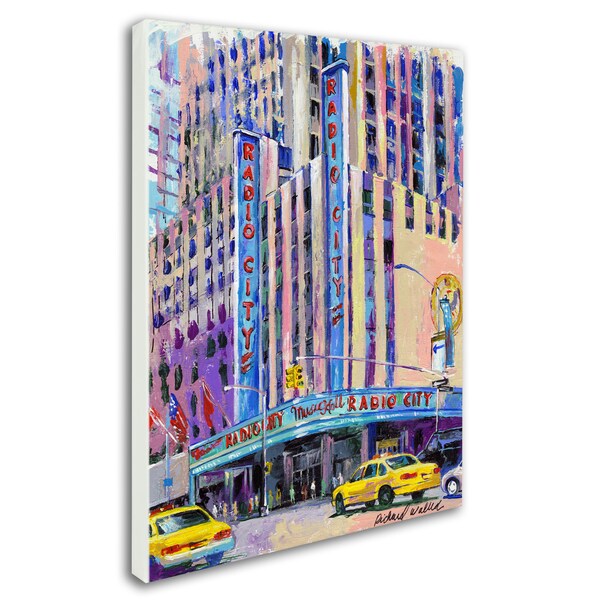 Trademark Fine Art Richard Wallich 'Radio City Music Hall' Canvas Art, 18x24 - ALI0350-C1824GG