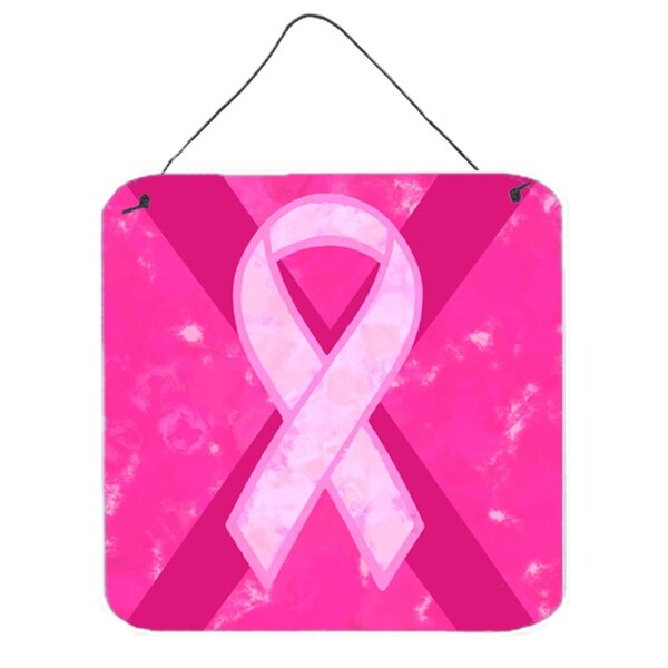 Carolines Treasures Breast Cancer Battle Flag Aluminium Metal Wall Or Door Hanging Prints - BC1001DS66