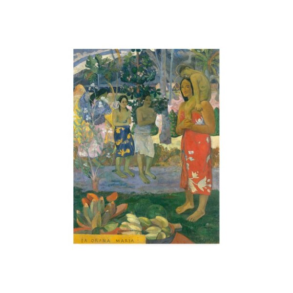 Trademark Fine Art Paul Gauguin 'La Orana Maria (Hail Mary)' Canvas Art, 35x47 - IC00942-C3547GG