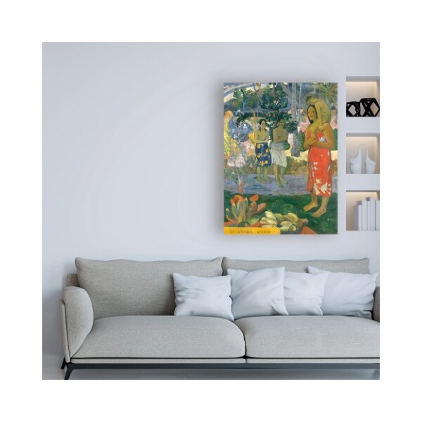Trademark Fine Art Paul Gauguin 'La Orana Maria (Hail Mary)' Canvas Art, 35x47 - IC00942-C3547GG