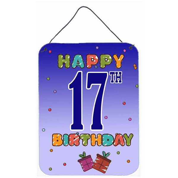 Carolines Treasures Happy 17Th Birthday Wall and Door Hanging Prints - CJ1108DS1216