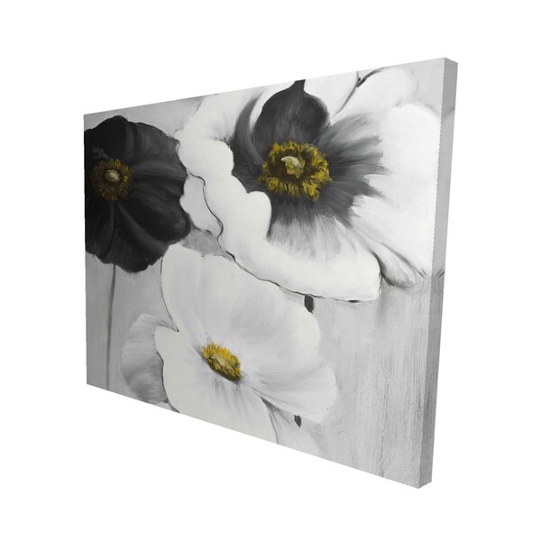 Fondo 16 x 20 in. Assorted White Flowers-Print on Canvas - FO2792303