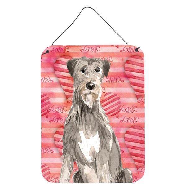 Carolines Treasures Love a Irish Wolfhound Wall or Door Hanging Prints - CK1765DS1216