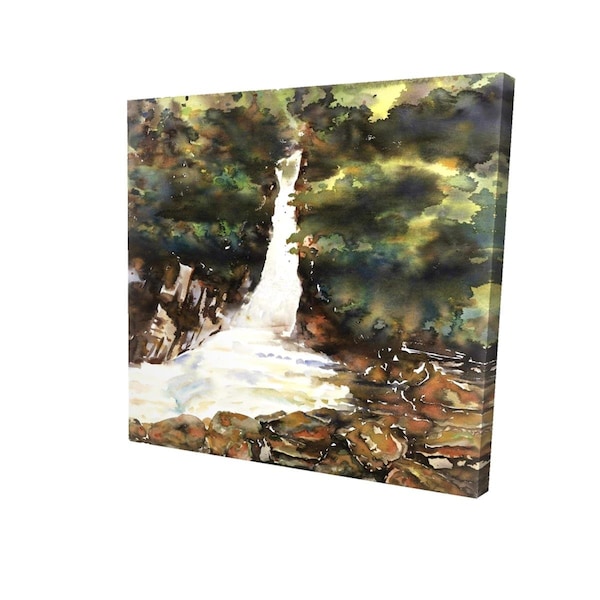Begin Home Decor 16 x 16 in. Watercolor Waterfalls-Print on Canvas - 2080-1616-LA153