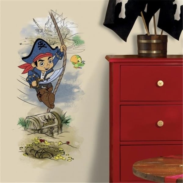 Roommates RoomMates RMK3030GM Captain Jake And The Never Land Pirates Treasure Peel And Stick Giant Wall Graphic - RMK3030GM
